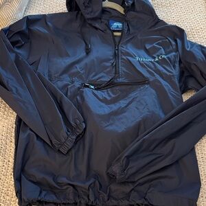 Arcadia Navy Hooded Windbreaker with Tiffany & Co logo